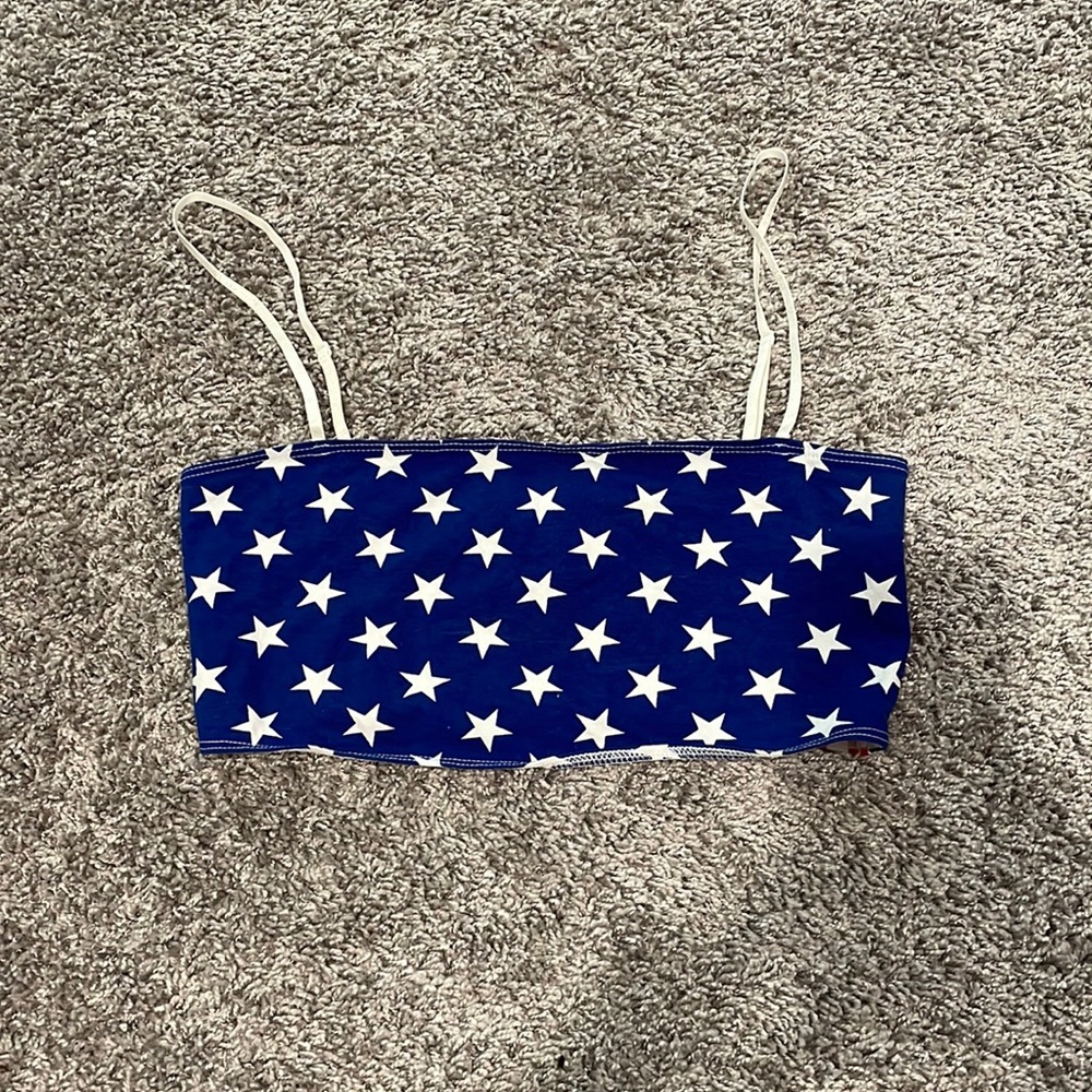 American Apparel American Flag Bralette